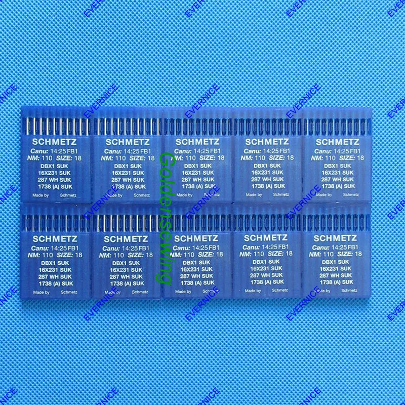 100 PCS SCHMETZ DBX1 16X231 16X95 Needles for JUKI CONSEW BROTHER Sewing Machine please choose your wanted size.
100 PCS SCHMETZ DBX1 16X231 16X95 Needles for JUKI CONSEW BROTHER Sewing Machine please choose your wanted size.