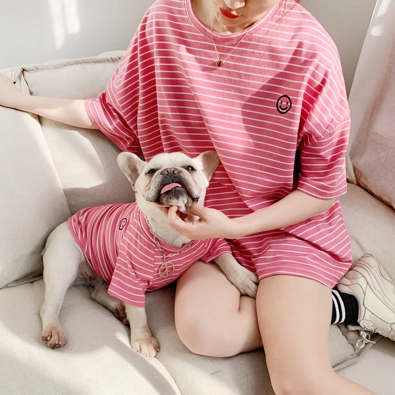 Fashion Summer New Mother And Child Clothes For Bulldogs Stripe Dog Clothes For Small Dogs Pet Clothing For Cats Yorkie 2pcs/set
Fashion Summer New Mother And Child Clothes For Bulldogs Stripe Dog Clothes For Small Dogs Pet Clothing For Cats Yorkie 2pcs/set
