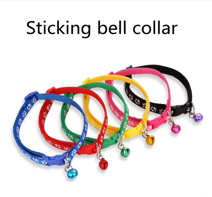 yooap Puppy collar with Bell and clasp, dog traction collar with good color buttons and footprints, synthetic pet collar
yooap Puppy collar with Bell and clasp, dog traction collar with good color buttons and footprints, synthetic pet collar