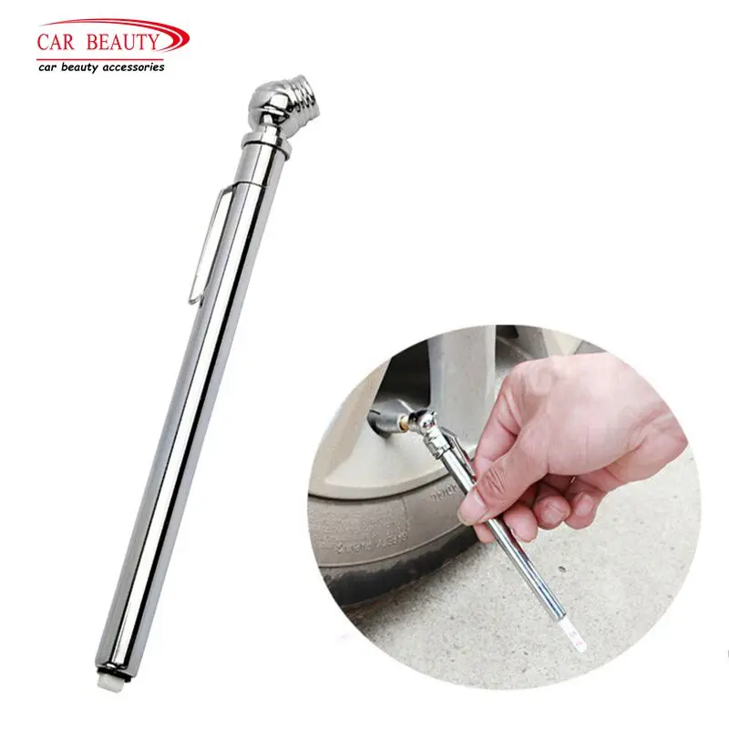 Chrome 10-100 PSI Pencil Tire Pressure Gauge Pen Style Truck Auto Vehicle Car Air Meter Tester Tool Car Styling Accessories
Chrome 10-100 PSI Pencil Tire Pressure Gauge Pen Style Truck Auto Vehicle Car Air Meter Tester Tool Car Styling Accessories