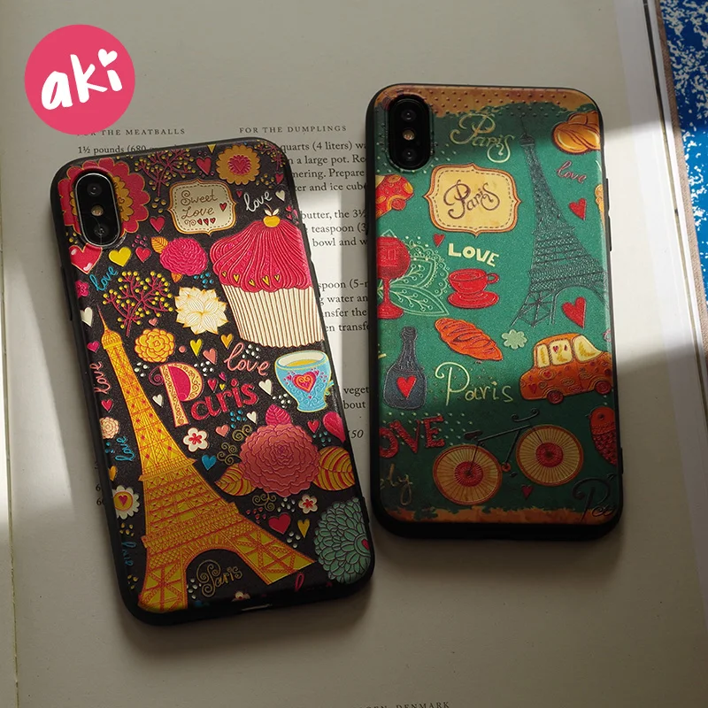 AKI Relief Eiffel Tower Phone Case for iPhone 6s Plus Case 3D Emboss London Big Ben Paris Soft Cover for iPhone X 6 7 8 Plus
AKI Relief Eiffel Tower Phone Case for iPhone 6s Plus Case 3D Emboss London Big Ben Paris Soft Cover for iPhone X 6 7 8 Plus