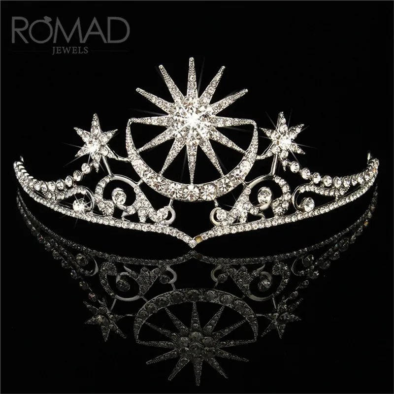 ROMAD Delicate Crystal Rhinestone Wedding Crown Silver Bride Tiaras Crown Headdress For Women Wedding Bridal Hair Accessories R4
ROMAD Delicate Crystal Rhinestone Wedding Crown Silver Bride Tiaras Crown Headdress For Women Wedding Bridal Hair Accessories R4