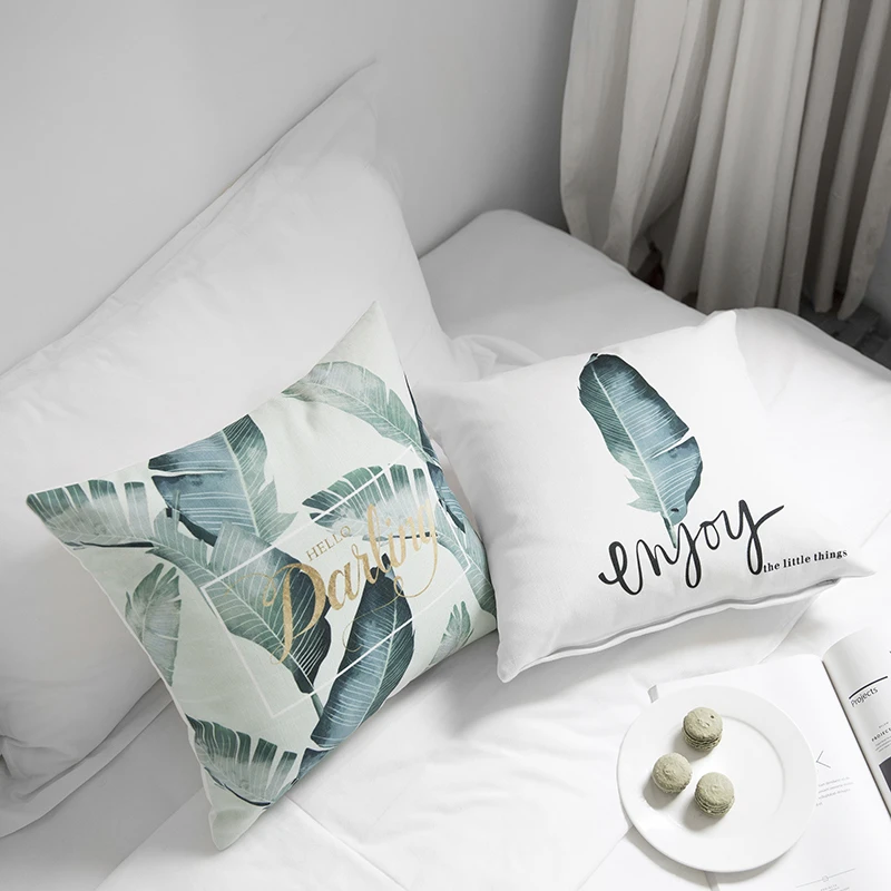 Plants Home Decorative Cushion Cover Green Tropical Leaves Banana Cushions Case Patterned Plants Pillow Case Home Decor 45*45cm
Plants Home Decorative Cushion Cover Green Tropical Leaves Banana Cushions Case Patterned Plants Pillow Case Home Decor 45*45cm