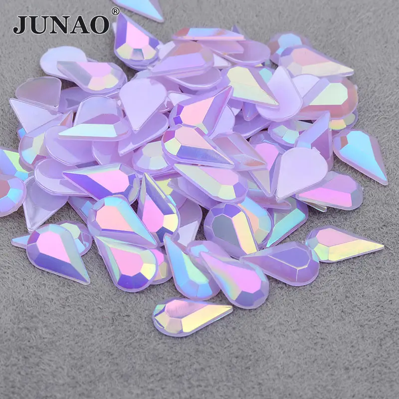 JUNAO 5*8mm 8*13mm Glitter Purple AB Drop Rhinestones Applique Flatback Acrylic Gems DIY Face Nail Crystal Stones Non Sew Strass
JUNAO 5*8mm 8*13mm Glitter Purple AB Drop Rhinestones Applique Flatback Acrylic Gems DIY Face Nail Crystal Stones Non Sew Strass