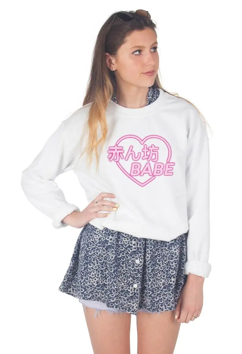 Skuggnas New Arrival Japanese Babe Sweatshirt Jumper Top Fashion Blogger Tumblr Grunge Jumper Harajuku Sweatshirt Drop Ship
Skuggnas New Arrival Japanese Babe Sweatshirt Jumper Top Fashion Blogger Tumblr Grunge Jumper Harajuku Sweatshirt Drop Ship