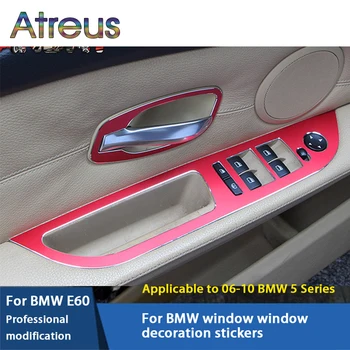 Atreus 4pcs Aluminum Car Window Lifter Control Frame Door Handle Panel Stickers for 2008-2010 BMW E60 5 series Accessories
Atreus 4pcs Aluminum Car Window Lifter Control Frame Door Handle Panel Stickers for 2008-2010 BMW E60 5 series Accessories