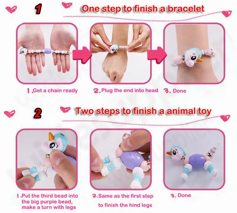 toy animals that turn into bracelets