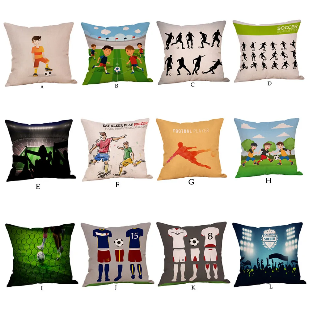 Pillow cases Football Printing Linen Sofa Cushion Cover Home Decorcover cafe fabric chaise decoration foam A30308
Pillow cases Football Printing Linen Sofa Cushion Cover Home Decorcover cafe fabric chaise decoration foam A30308
