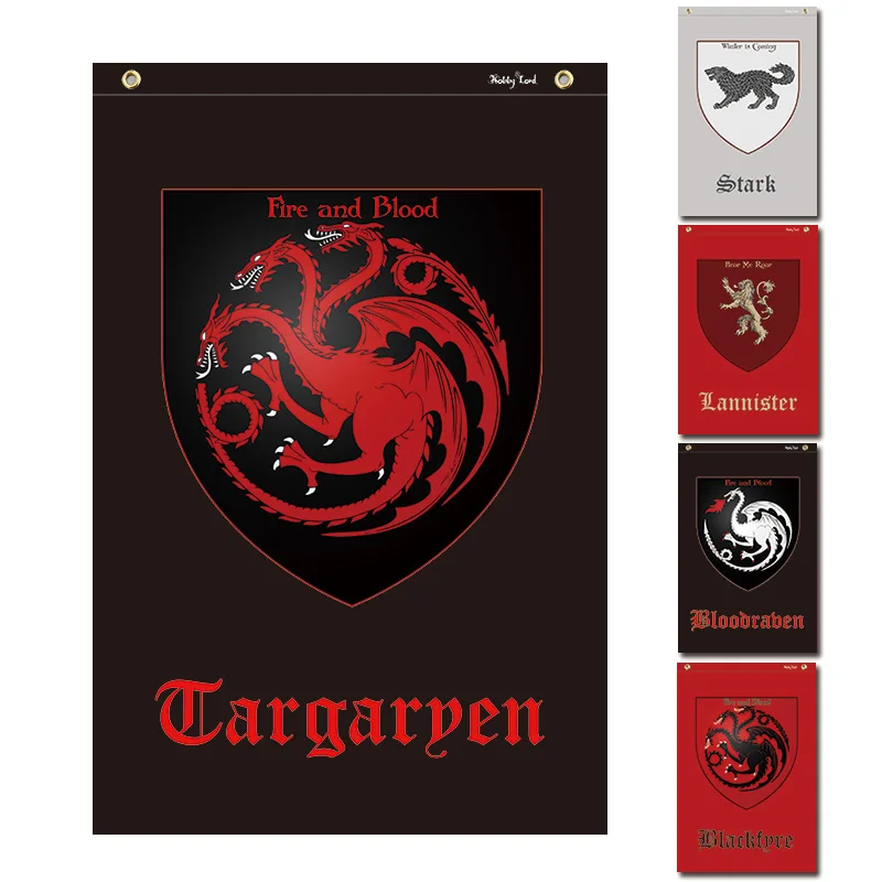 Small Game Of Thrones Logos Cosplay Flags for song of ice and fire Stark Targaryen Lannister room decor bar banners 40x58cm
Small Game Of Thrones Logos Cosplay Flags for song of ice and fire Stark Targaryen Lannister room decor bar banners 40x58cm