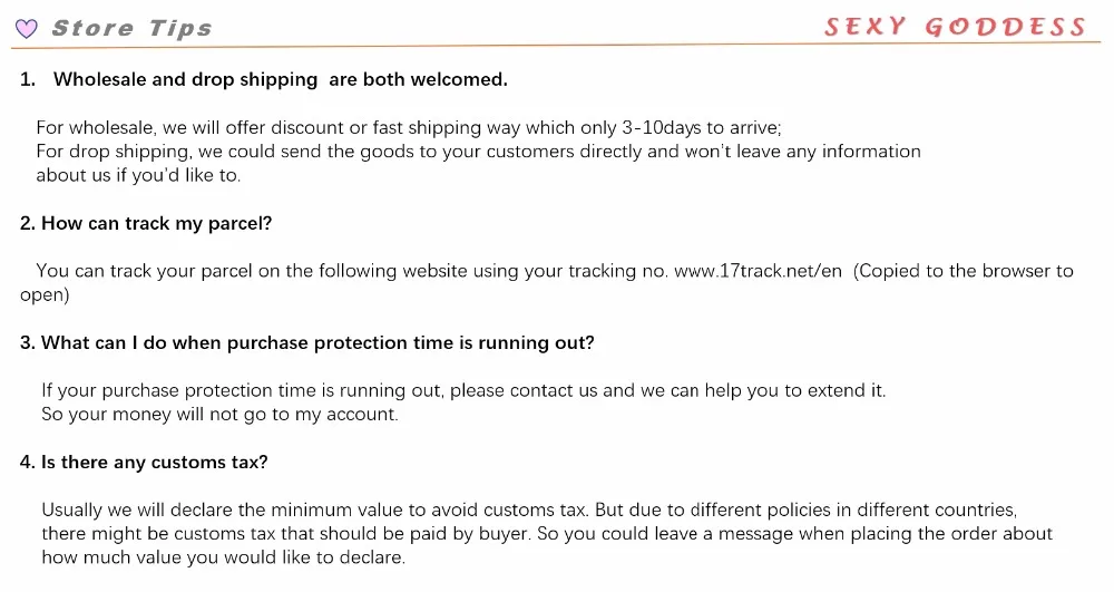 5.Store tips