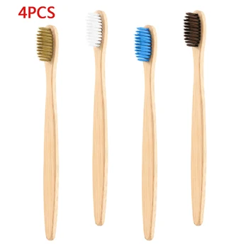 4Pcs/1 Pc Adults Oral Care Bamboo Handle Eco-friendly Nature Wooden Toothbrush Soft 4 Color Bristle Cleaning Travel Tooth Brush
4Pcs/1 Pc Adults Oral Care Bamboo Handle Eco-friendly Nature Wooden Toothbrush Soft 4 Color Bristle Cleaning Travel Tooth Brush