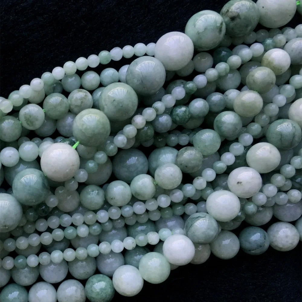 Natural Genuine Green Jadeite Jade Round Loose Stone Beads 4-12mm Fit Jewelry DIY Necklaces or Bracelets 15
Natural Genuine Green Jadeite Jade Round Loose Stone Beads 4-12mm Fit Jewelry DIY Necklaces or Bracelets 15