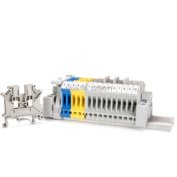 100PCS Wire Terminal block Connector Pure copper pieces of guide rail type UK3N Feed-Through Terminal Block Combined Type
100PCS Wire Terminal block Connector Pure copper pieces of guide rail type UK3N Feed-Through Terminal Block Combined Type