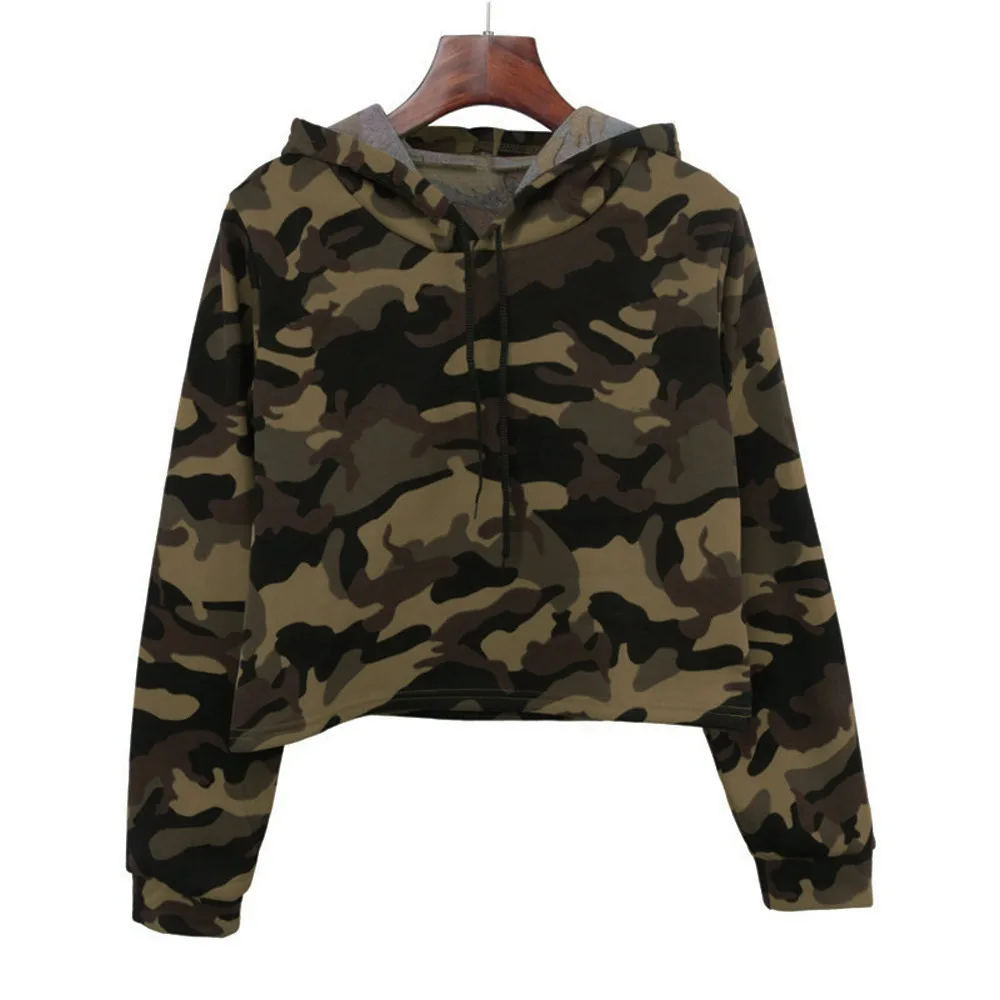 Womens sweatshirt autumn winter Long Sleeve Camouflage Patchwork O Neck Sweatshirt Casual Hooded Blouse female clothes newet
Womens sweatshirt autumn winter Long Sleeve Camouflage Patchwork O Neck Sweatshirt Casual Hooded Blouse female clothes newet