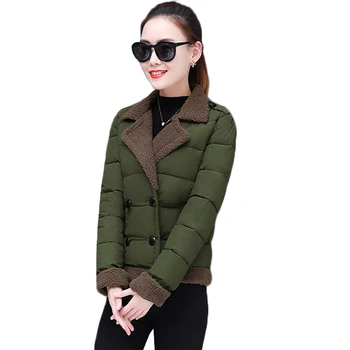 Autumn Winter New Short Cotton Jackets Coats Women Lamb Cashmere Collar Stitching Slim Fashion Student Outerwear Parkas AA378
Autumn Winter New Short Cotton Jackets Coats Women Lamb Cashmere Collar Stitching Slim Fashion Student Outerwear Parkas AA378