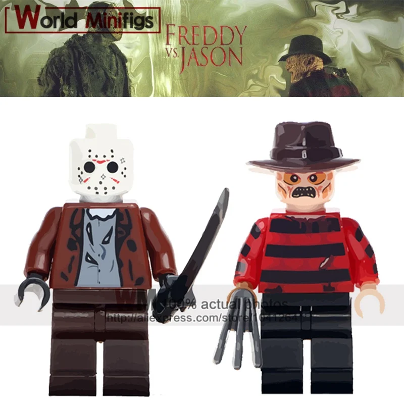 2PCS/lot The Horror Theme Movie Freddy Jason Action Figures Building Blocks Bricks Toys for children Christmas Gifts
2PCS/lot The Horror Theme Movie Freddy Jason Action Figures Building Blocks Bricks Toys for children Christmas Gifts