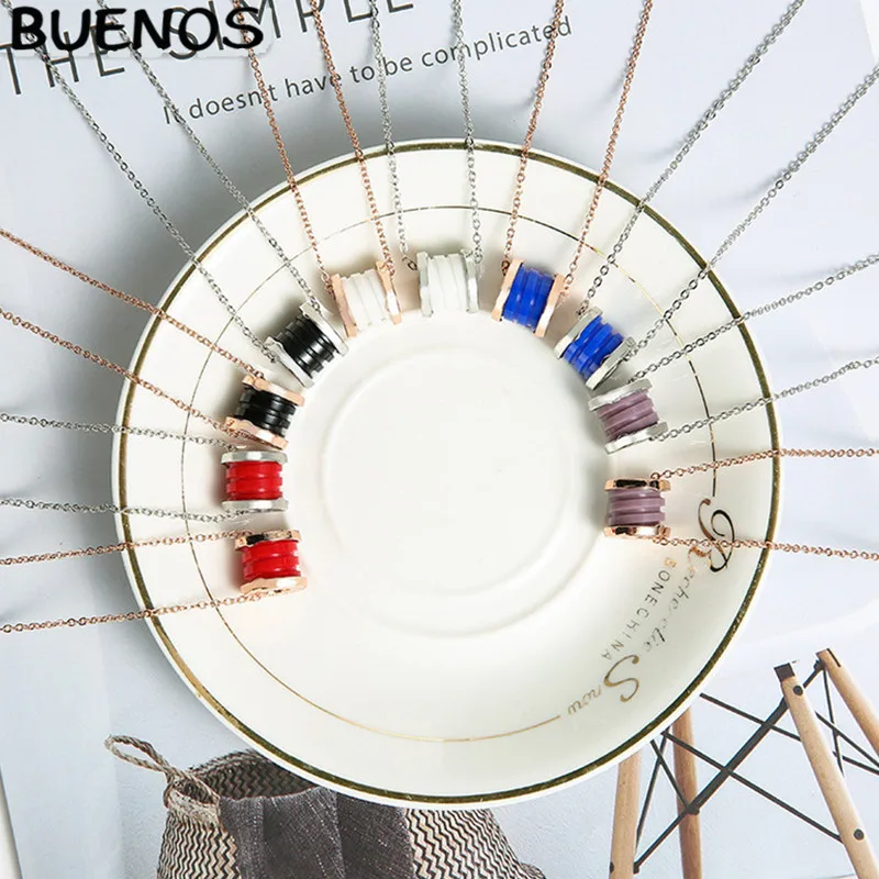 BUENOS 10 Bright Colors Printed Clavicle Chain Ceramic Necklace Non Fading Woman Classic Simplicity Fashion Jewery High-Grace
BUENOS 10 Bright Colors Printed Clavicle Chain Ceramic Necklace Non Fading Woman Classic Simplicity Fashion Jewery High-Grace