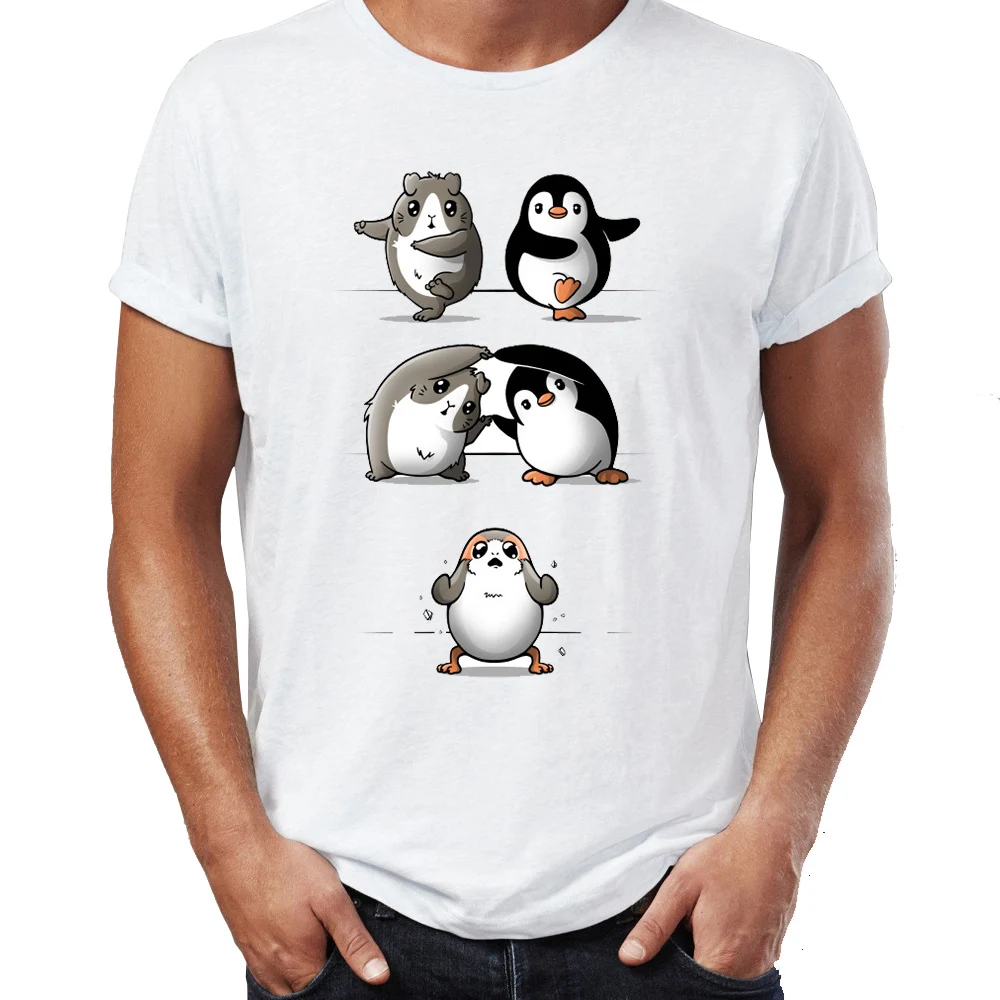 Summer Men's T-shirt Funny Porg Fusion Star Wars Artsy Awesome Artwork Drawing Printed Tshirt Cool Tees Tops Harajuku Streetwear
Summer Men's T-shirt Funny Porg Fusion Star Wars Artsy Awesome Artwork Drawing Printed Tshirt Cool Tees Tops Harajuku Streetwear