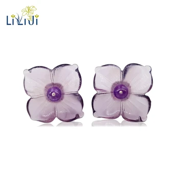LiiJi Unique 925 Sterling Silver Natural Purple Crystal Hydrangea Shape Flowers Stud Earring
LiiJi Unique 925 Sterling Silver Natural Purple Crystal Hydrangea Shape Flowers Stud Earring