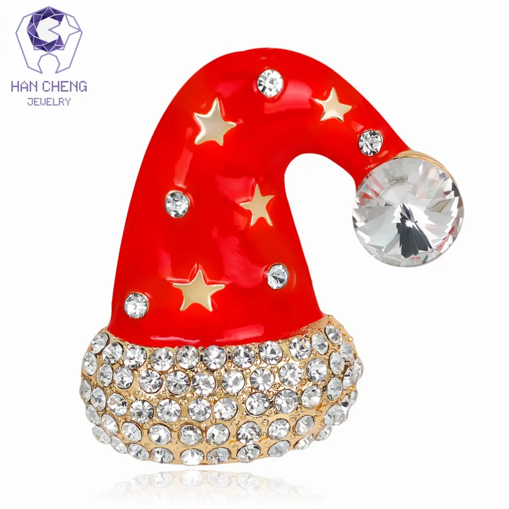 Han Cheng Fashion Glaze Golden Rhinestones Gem Stone Star Christmas Hat Brooch Pins And Brooches For women Jewelry New Year Gift
Han Cheng Fashion Glaze Golden Rhinestones Gem Stone Star Christmas Hat Brooch Pins And Brooches For women Jewelry New Year Gift