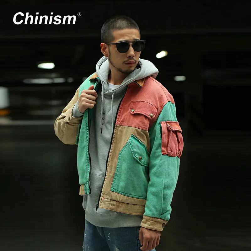 CHINISM Color Patchwork Wool Collar Thick Coats Mens Multi Pockets Loose Parkas Jackets Stylish Streetwear Mens Winter Hip Hop
CHINISM Color Patchwork Wool Collar Thick Coats Mens Multi Pockets Loose Parkas Jackets Stylish Streetwear Mens Winter Hip Hop