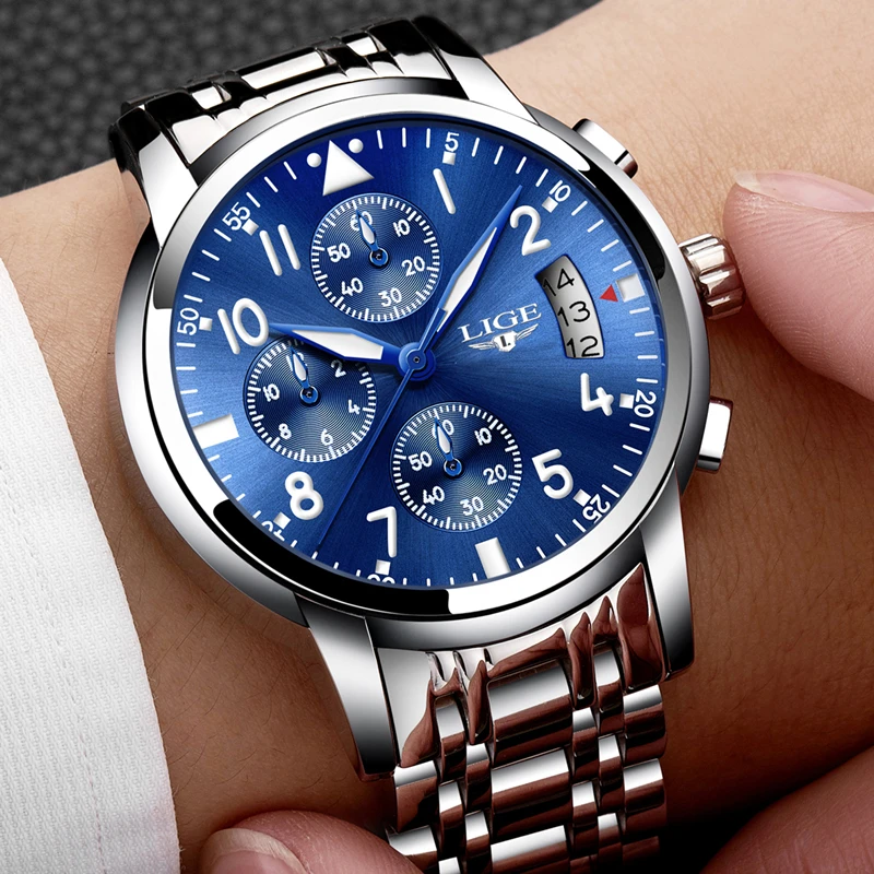 relogio masculino LIGE Mens Watches Top Brand Luxury Fashion Business Quartz Watch Men Sport Full Steel Waterproof blue Clock
relogio masculino LIGE Mens Watches Top Brand Luxury Fashion Business Quartz Watch Men Sport Full Steel Waterproof blue Clock