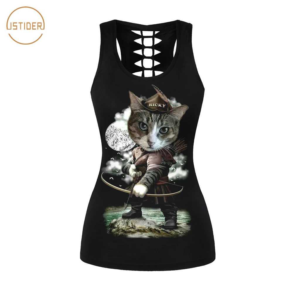 ISTider Funny Cat 3D Print Women Tank Top Summer O neck Hollow Out Sexy Tank Vest Fashion Rock Punk Casual Tops
ISTider Funny Cat 3D Print Women Tank Top Summer O neck Hollow Out Sexy Tank Vest Fashion Rock Punk Casual Tops