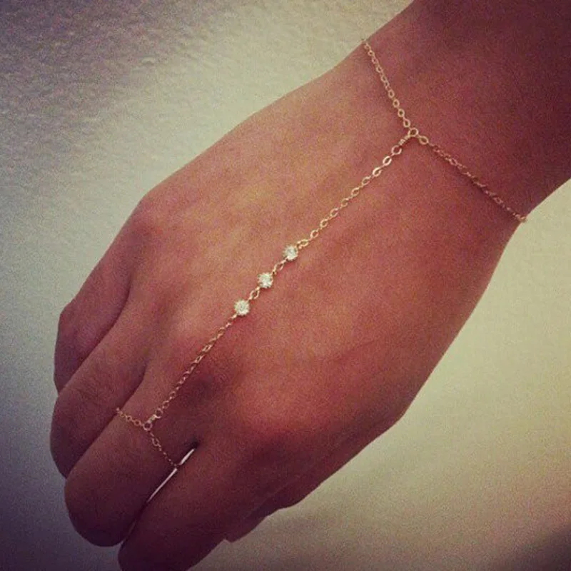Simple Fashion Silver Gold Plated Chain Link Bracelet Crystal Slave Bracelets Bangle for Women Girl Best Gifts
Simple Fashion Silver Gold Plated Chain Link Bracelet Crystal Slave Bracelets Bangle for Women Girl Best Gifts