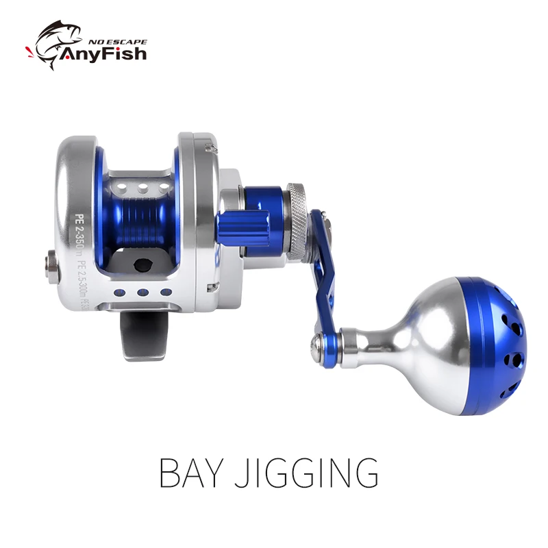 100% Original Anyfish Bay Jigging Reel 200L/200R Overhead Boat Fishing Reel Gear Ratio 6.0:1 Drag 25kg
100% Original Anyfish Bay Jigging Reel 200L/200R Overhead Boat Fishing Reel Gear Ratio 6.0:1 Drag 25kg