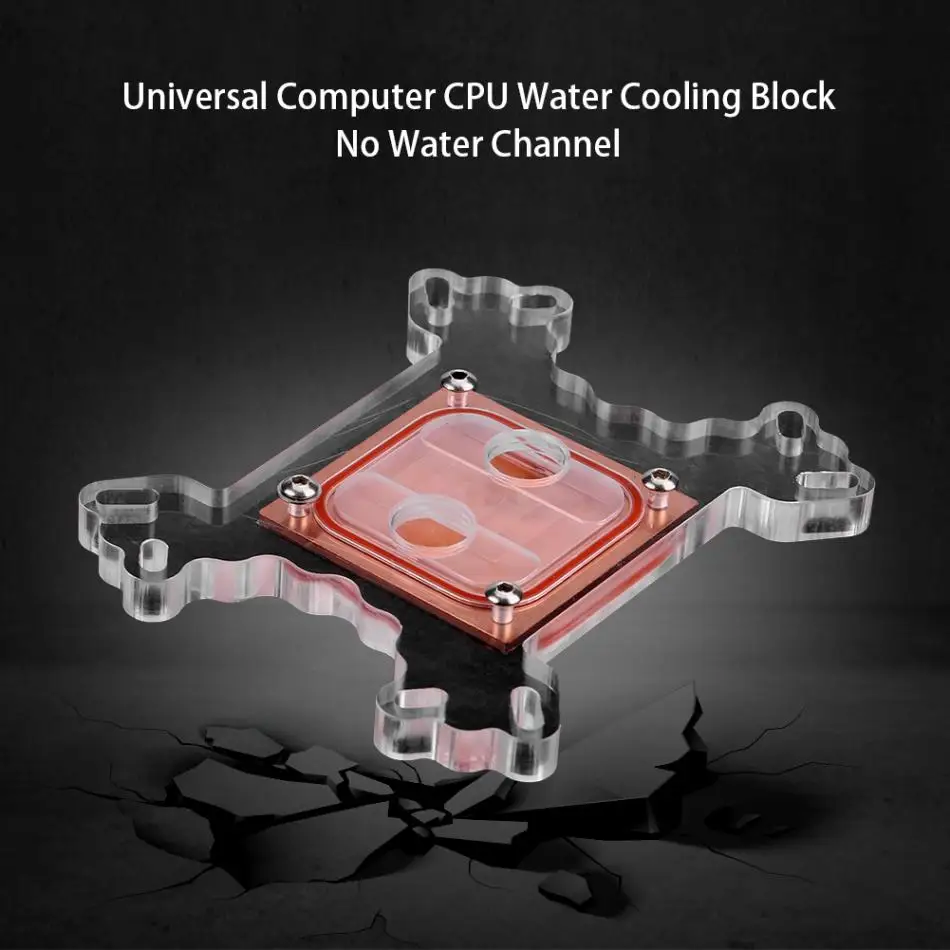 Universal Computer CPU Water Cooler Block Cooling Copper Base No Water Channel cpu water cooling block
Universal Computer CPU Water Cooler Block Cooling Copper Base No Water Channel cpu water cooling block