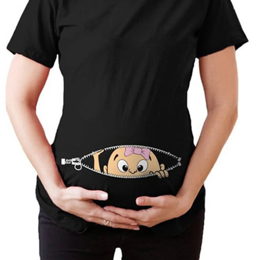 Maternity Comfy Shirts Cotton Pregnancy Funny Top T-shirt Clothes Spoof Child Tummy Opening Printing Tops Dropshiping
Maternity Comfy Shirts Cotton Pregnancy Funny Top T-shirt Clothes Spoof Child Tummy Opening Printing Tops Dropshiping