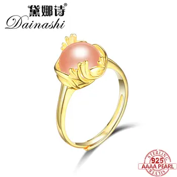 Dainashi Gold Color Rings Irregular Shape 925 Sterling Silver Real Pearl Adjustable Rings Simple Thin Natural Jewelry For women
Dainashi Gold Color Rings Irregular Shape 925 Sterling Silver Real Pearl Adjustable Rings Simple Thin Natural Jewelry For women