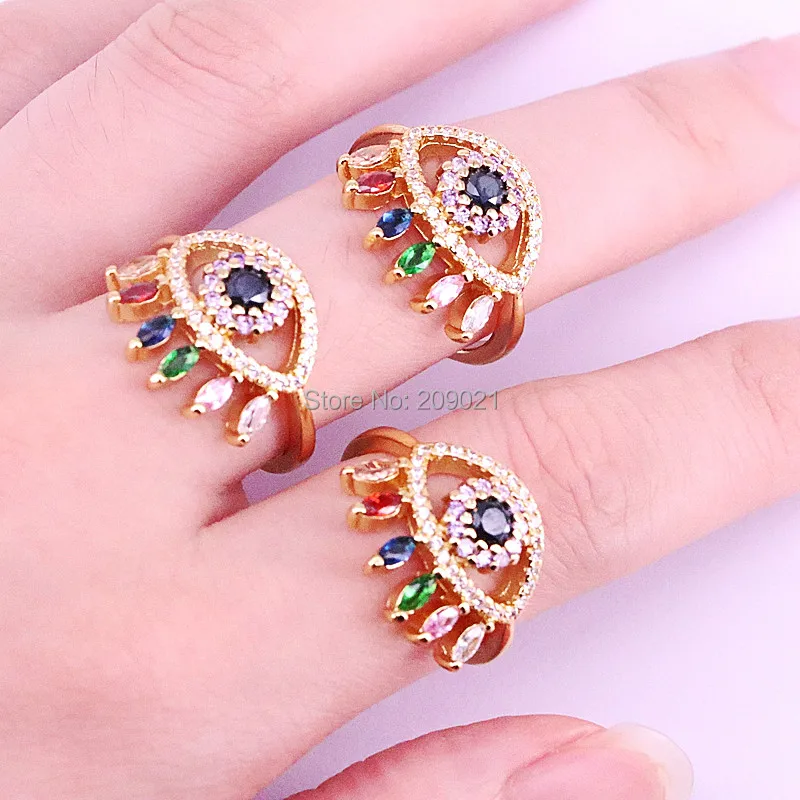 10Pcs 2019 latest new arrived jewelry Gold filled paved colorful cubic zirconia Cz Eye gorgeous jewelry rings
10Pcs 2019 latest new arrived jewelry Gold filled paved colorful cubic zirconia Cz Eye gorgeous jewelry rings