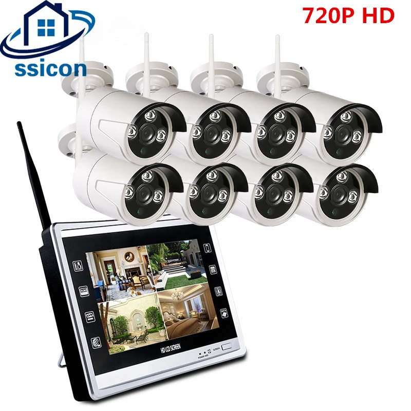 8CH Wireless CCTV Security System 12 Inch LCD Screen NVR 720P Bullet WIFI IP Camera Outdoor Video Surveillance Set
8CH Wireless CCTV Security System 12 Inch LCD Screen NVR 720P Bullet WIFI IP Camera Outdoor Video Surveillance Set