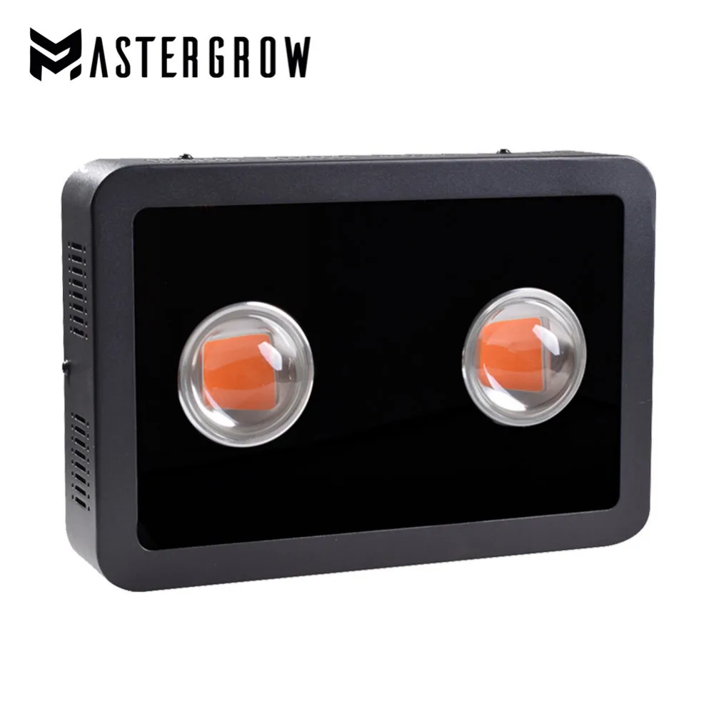MasterGrow черный X2 600W COB светодиодный Grow светильник Панель полный спектр 410-730nm для