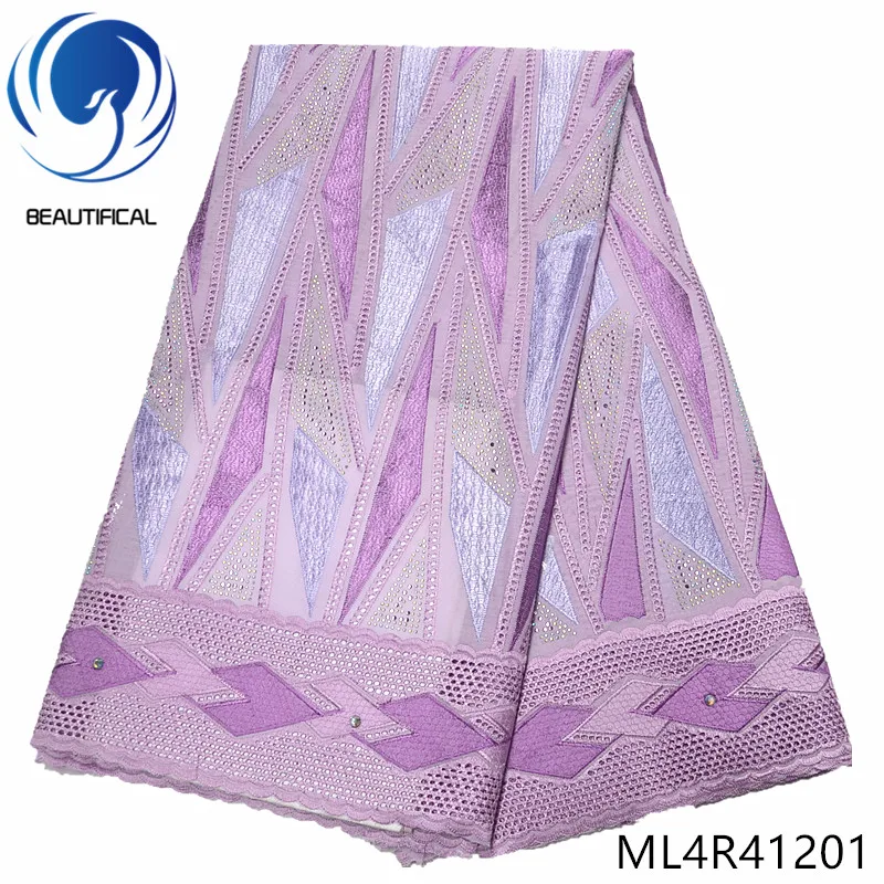 BEAUTIFICAL Purple cotton lace fabrics High quality nigerian dry cotton lace with stones 5yards swiss voile lace fabric ML4R412
BEAUTIFICAL Purple cotton lace fabrics High quality nigerian dry cotton lace with stones 5yards swiss voile lace fabric ML4R412