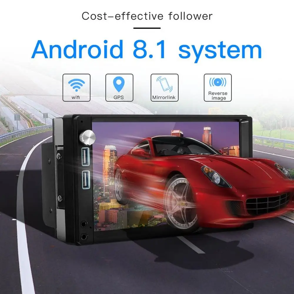 Car Radio Android 8.1 Autoradio 2din MP5 GPS Cassette Player 7" 2 Din Car Stereo Audio Radio Mirror Link Wifi Rear Camera A5
Car Radio Android 8.1 Autoradio 2din MP5 GPS Cassette Player 7" 2 Din Car Stereo Audio Radio Mirror Link Wifi Rear Camera A5