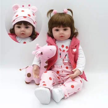 22"Doll Toys Soft Cloth Body Silicone Toddler Babies Pink Clothing Full Set Girl Dolls Toys Christmas Gift Bonecas
22"Doll Toys Soft Cloth Body Silicone Toddler Babies Pink Clothing Full Set Girl Dolls Toys Christmas Gift Bonecas
