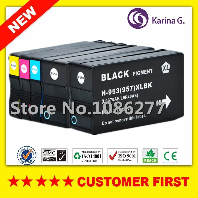 1Set + 1 Piece Black ink cartridge For HP 953 HP953 For For HP OfficeJet Pro 8210/8218/8719/8720/8728/8730/8740/8710/P55250dw
1Set + 1 Piece Black ink cartridge For HP 953 HP953 For For HP OfficeJet Pro 8210/8218/8719/8720/8728/8730/8740/8710/P55250dw