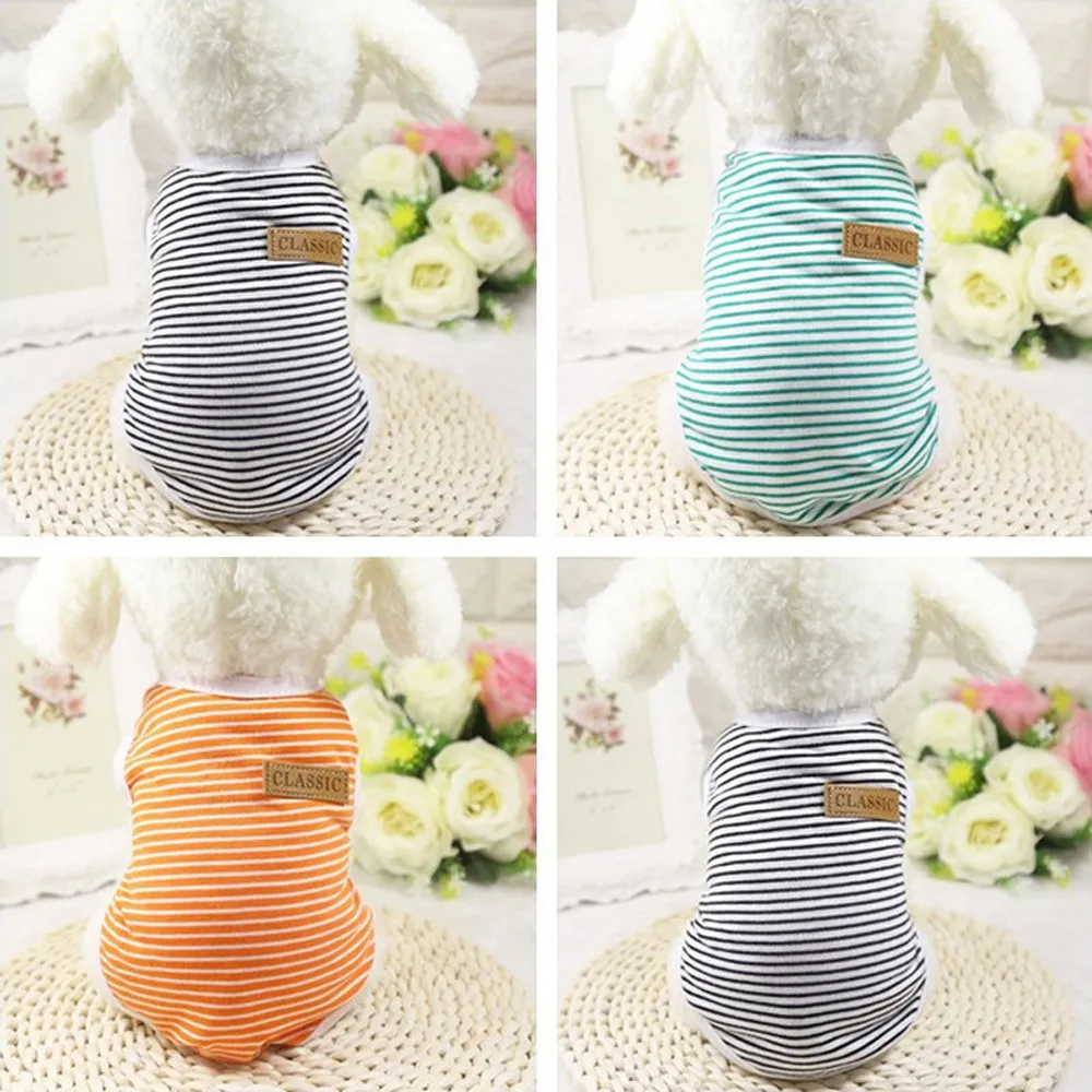 Fashion Pet Dog Vest Puppy Classic Vest T-shirt Dog Clothes Striped Shirt Apparel Summer Cute Dog Clothes 2019 New L4
Fashion Pet Dog Vest Puppy Classic Vest T-shirt Dog Clothes Striped Shirt Apparel Summer Cute Dog Clothes 2019 New L4
