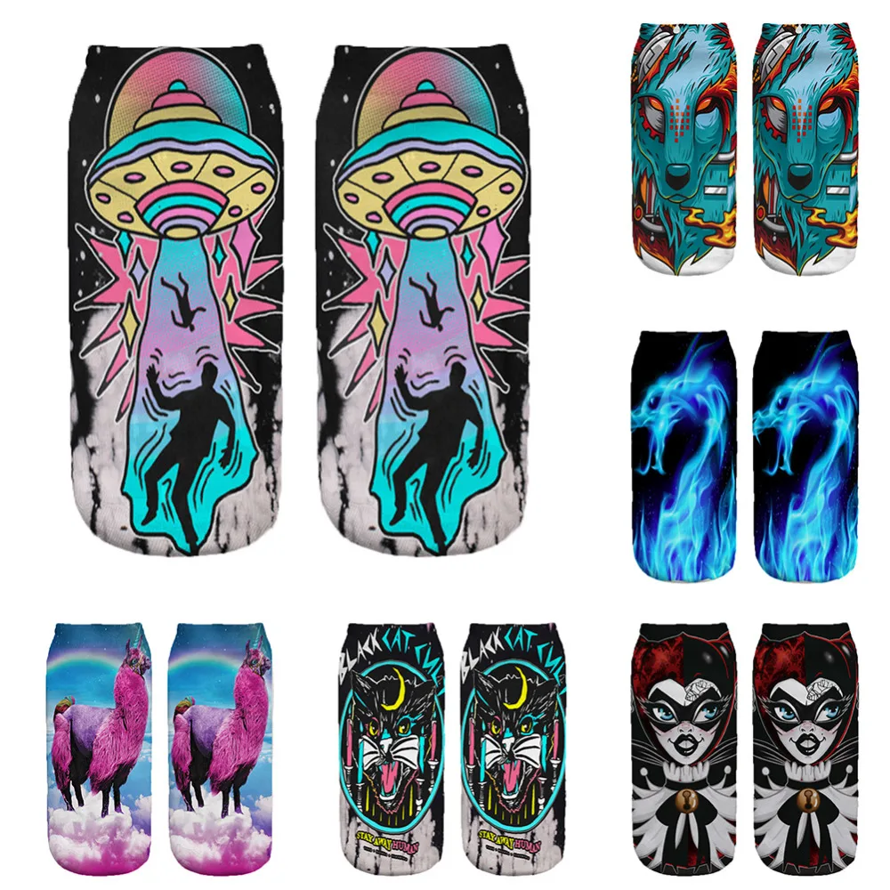 Women Socks Funny UFO came to earth 3D Printed Socks Cute Animal Printed Low Cut Ankle Socks Casual Cartoon Hosiery
Women Socks Funny UFO came to earth 3D Printed Socks Cute Animal Printed Low Cut Ankle Socks Casual Cartoon Hosiery