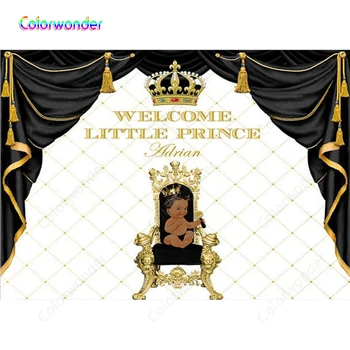 Royal Baby Birthday Party Backdrops for Kids Photography Black Curtain White Wall 7x5ft Little African Prince Custom Backdrops
Royal Baby Birthday Party Backdrops for Kids Photography Black Curtain White Wall 7x5ft Little African Prince Custom Backdrops