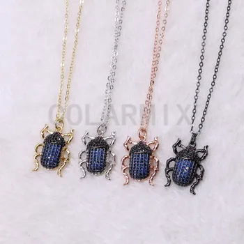 Fashion micro pave Zircon pendant bugs necklace inset pendant necklace High quality wholesale jewelry Chain necklace 3740
Fashion micro pave Zircon pendant bugs necklace inset pendant necklace High quality wholesale jewelry Chain necklace 3740