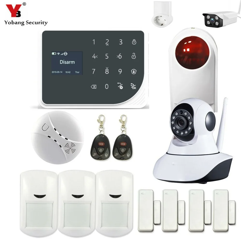 YoBang Security 2G GSM WIFI IOS Android APP Control Home Security Smart House Pet Immune Alarm System Fire Alarm
YoBang Security 2G GSM WIFI IOS Android APP Control Home Security Smart House Pet Immune Alarm System Fire Alarm