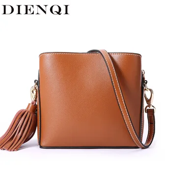 DIENQI New Arrival Genuine Leather Women Bags Fashion Tassel Shoulder Bags Small Cow Leather Handbag Messenger Crossbody Bags
DIENQI New Arrival Genuine Leather Women Bags Fashion Tassel Shoulder Bags Small Cow Leather Handbag Messenger Crossbody Bags
