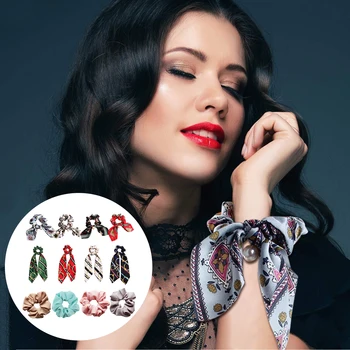 12PCS Chiffon Bowknot Hair Scrunchies Fashion Women Pearl Bands Ponytail Holder with Long Ribbon ears
12PCS Chiffon Bowknot Hair Scrunchies Fashion Women Pearl Bands Ponytail Holder with Long Ribbon ears