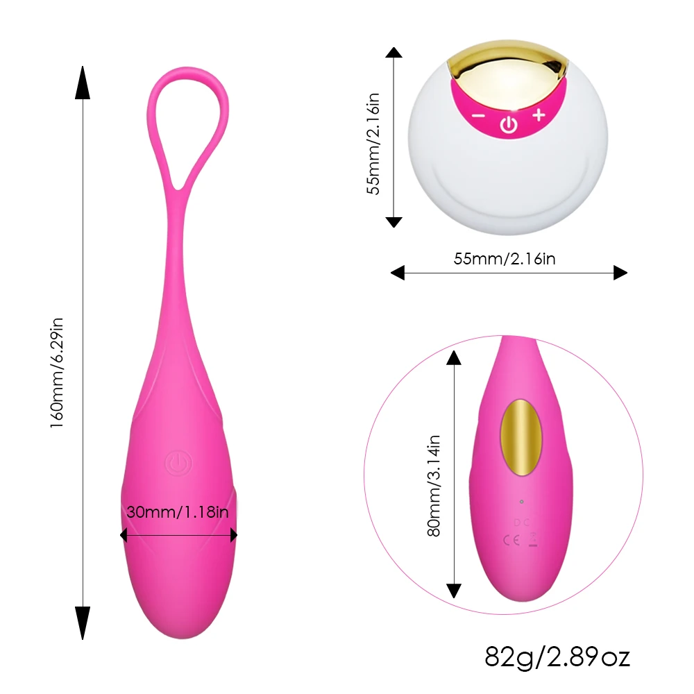 Wireless Remote Control Vibrating Silicone Bullet Egg Vibrators USB Rechargeable Massage Ball Adult Sex Toys