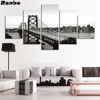 DIY Diamond Embroidery City Black white suspension bridge Landscape,5d full square mosaic Diamond Painting Cross Stitch 5pcs/set
DIY Diamond Embroidery City Black white suspension bridge Landscape,5d full square mosaic Diamond Painting Cross Stitch 5pcs/set