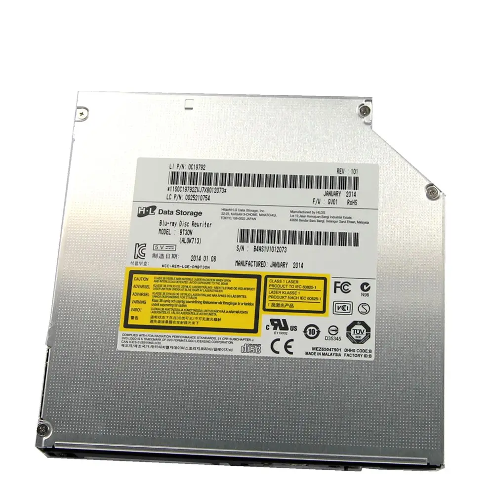 New BT30N 6X 3D Blu-ray Burner Writer BD-RE 8X DVD CD RW SATA Drive 12.7mm
New BT30N 6X 3D Blu-ray Burner Writer BD-RE 8X DVD CD RW SATA Drive 12.7mm