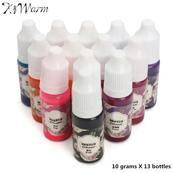 KiWarm 13Pcs 10g High Quality Epoxy UV Resin Coloring Dye Colorant Pigment DIY Handmade DIY Craft Art Sets 13 Colors No Smell
KiWarm 13Pcs 10g High Quality Epoxy UV Resin Coloring Dye Colorant Pigment DIY Handmade DIY Craft Art Sets 13 Colors No Smell